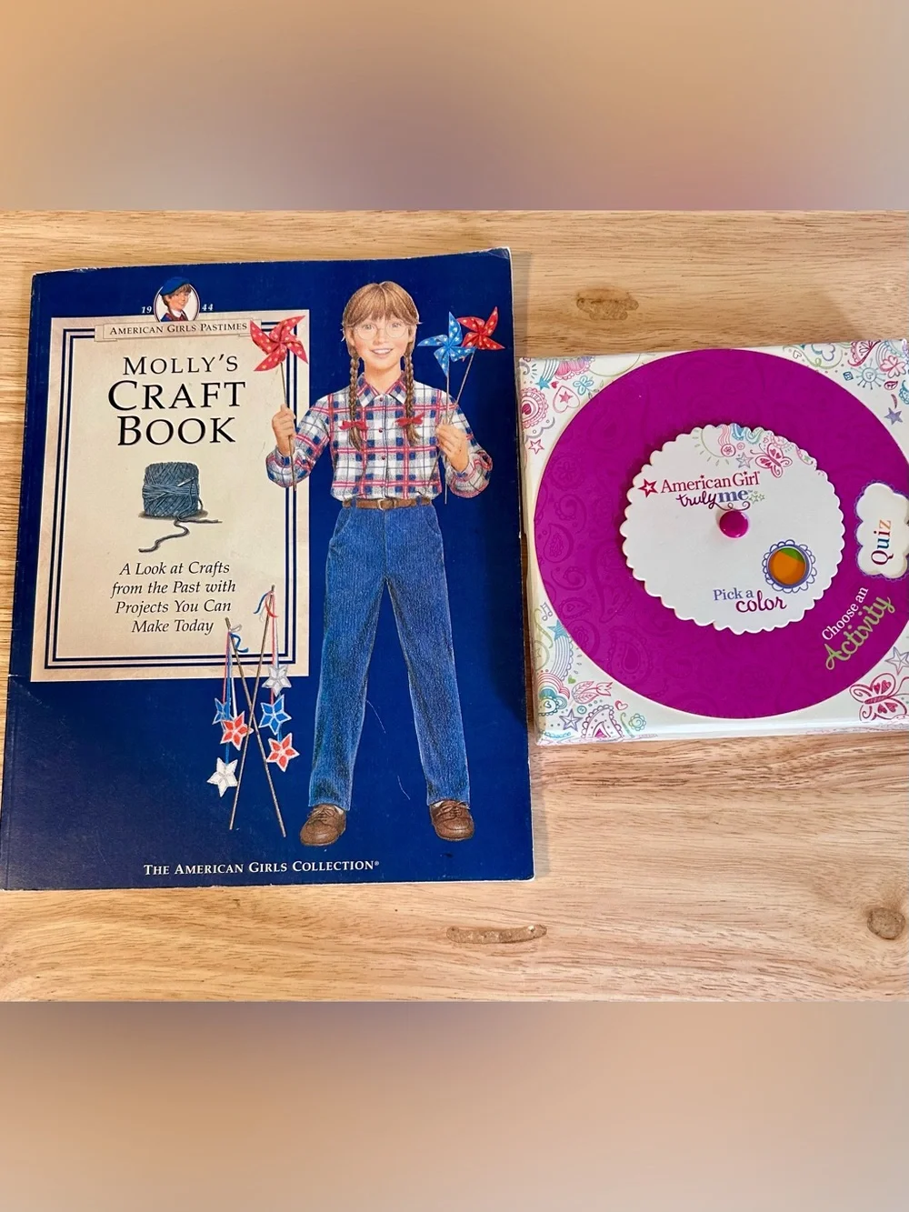 American Girl Doll Activity Bundle - Vintage Molly Craft Book & Truly Me Game